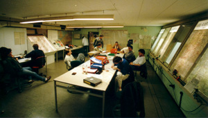 Der ABC-Stab im alten Warnamtsbunker.